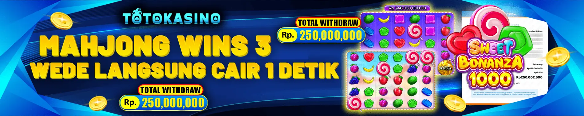 TOTOKASINO TANPA MODAL BISA JACKPOT